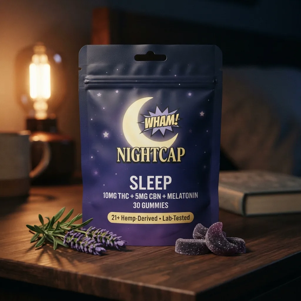 WHAM Nightcap — Sleep Gummies (10mg D9 + 5mg CBN)